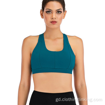 Eacarsaich Lùth-chleasachd Fallaineachd a ’ruith Bra Activewear Yoga Tops